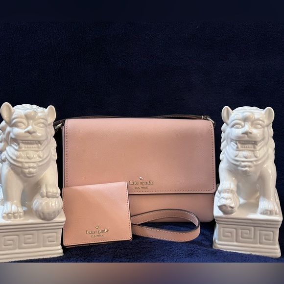 Kate Spade Cove Street Dody crossbody bag and wallet set in Rosie Cheeks - Picture 15 of 16